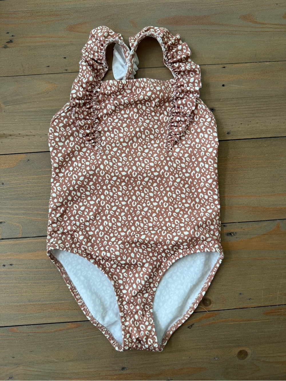 Zara Girls’ Ruffled One-Piece Swimsuit - 4-5 Years